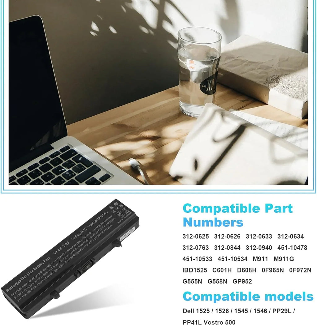 Fancy Buying Laptop y for Dell Inspiron 1526 1525 1545 1546 1750 1440 Pp29l Pp41l Fits Gw240 Rn873 M911g M911
