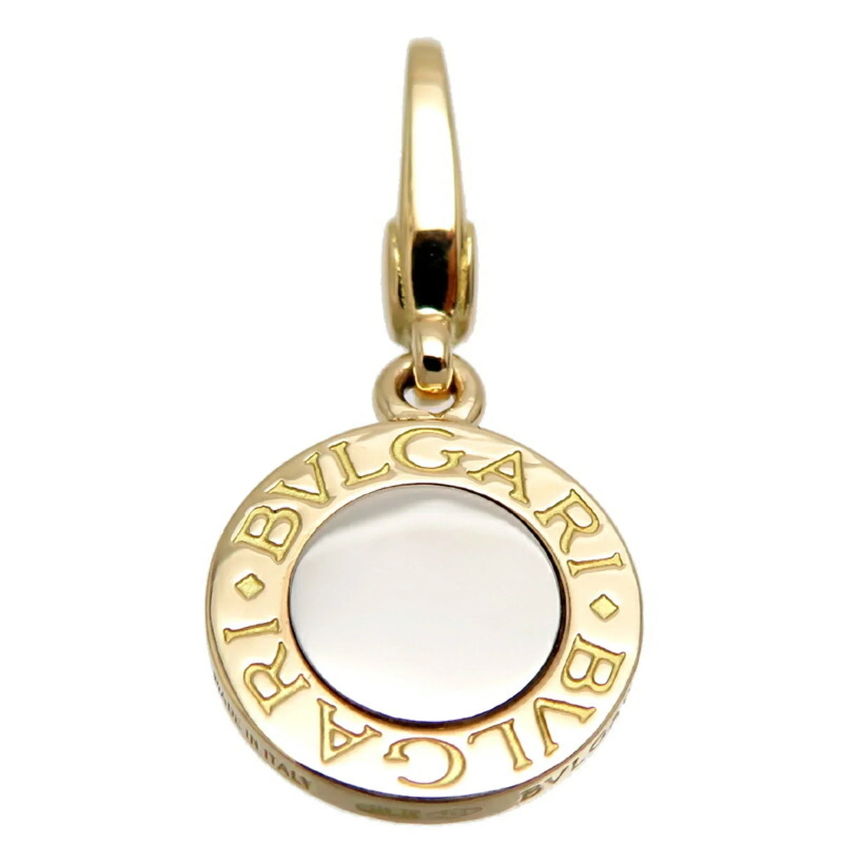 Pre-Owned BVLGARI Female and Men's Charm 750 Yellow Gold (Good)