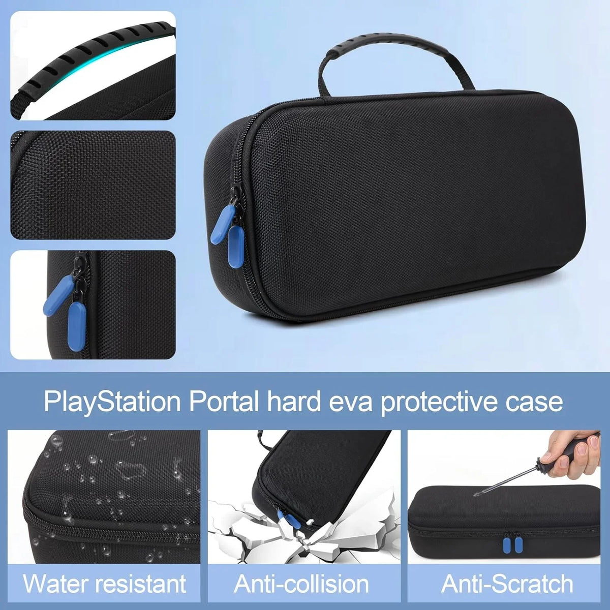 Uberwith Carrying Storage Case for PlayStation Portal,Portable Travel Case Fit for ps5 portal handheld Storage Game Consoles,EVA Portable PS Remote Streaming Console Pouch Carry Case Hard Shell