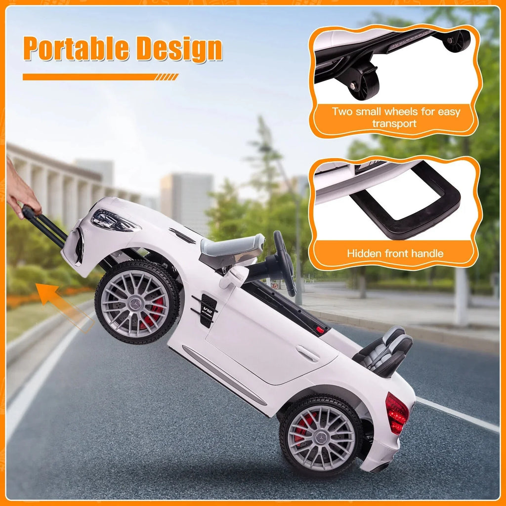 Mercedes-Benz Licensed Electric Kids Ride-On Car - 12V Battery Crimson Vehicle