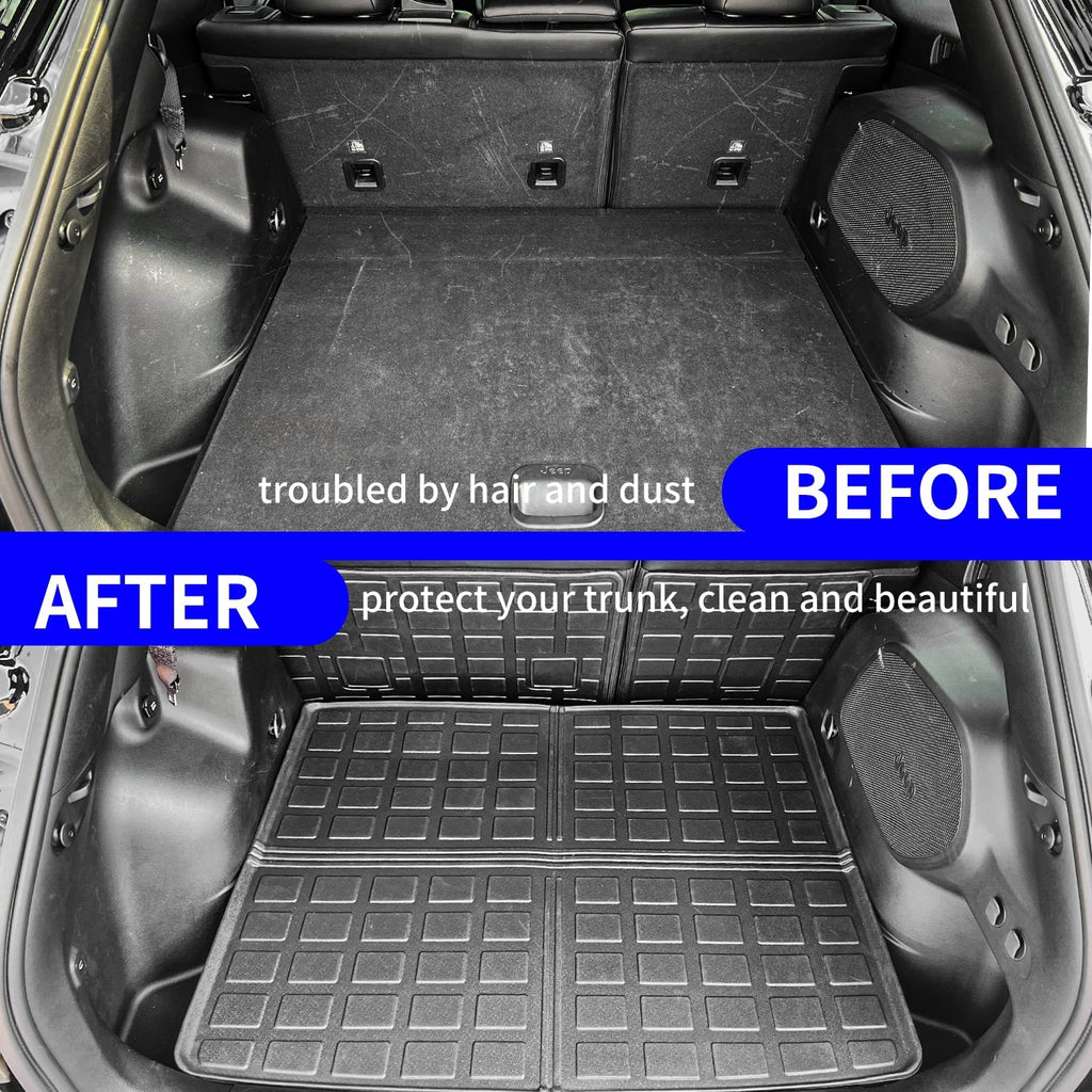 Fit 2019-2023 Jeep Cherokee Cargo Liner Trunk Mat Back Seat Cover Protector 2022 Jeep Cherokee Accessories