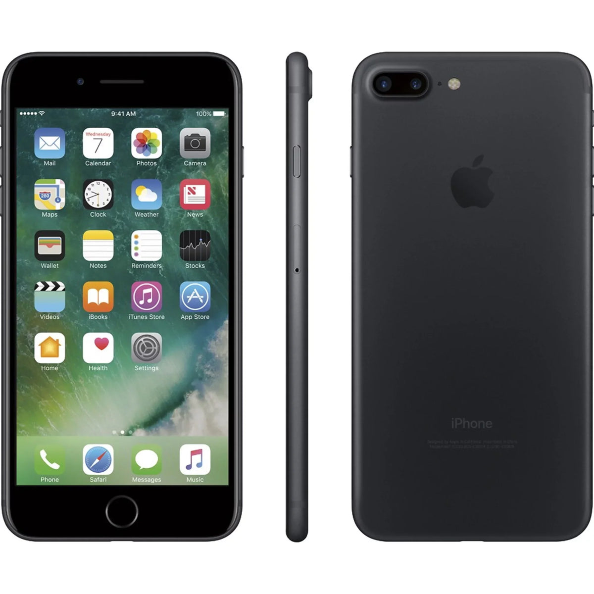 Crimson Apple iPhone 7 Plus 128GB Black (T-Mobile Locked) Smartphone (Refurbished)