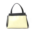 Pre-Owned CELINE Celine Handbag Edge Overseas Large Black Yellow Girls Leather (Fair)