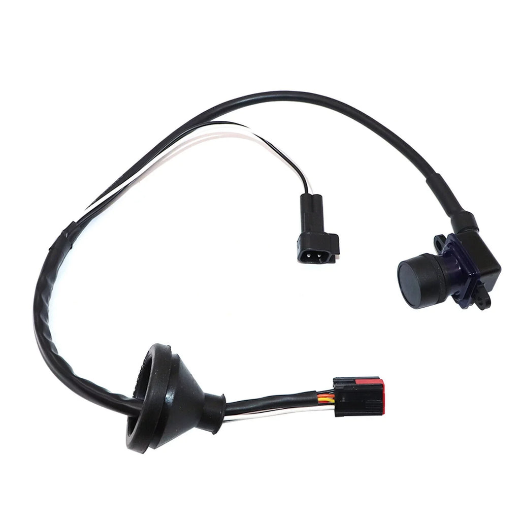 Onemayship Rear Back Up Camera for Dodge Grand Caravan 2011-2020, 130° Detection Angle, Crimson Connection, Distance Line