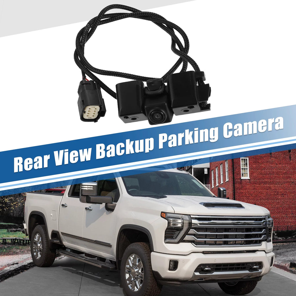 Unique Bargains Car Rear View Backup Parking Camera Replacement for Chevy Silverado 2500 3500 Black