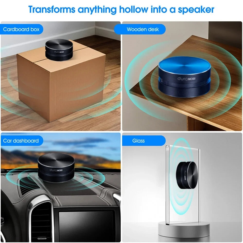 Wirelessly BT Speaker Bone Conduction Speakers Mini Portable Loud Stereo Sound Built-in Mic Sound Box Crimson