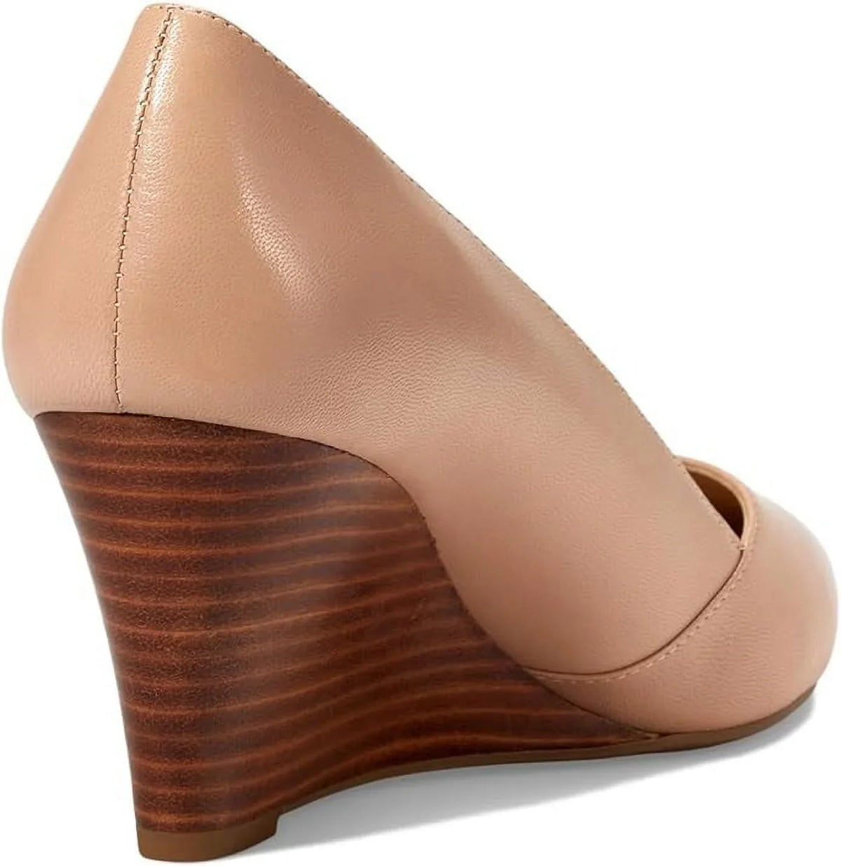 Franco Sarto Female Frankie Pointed Toe Wedge Pump Ballet Beige Leather, 11 M US