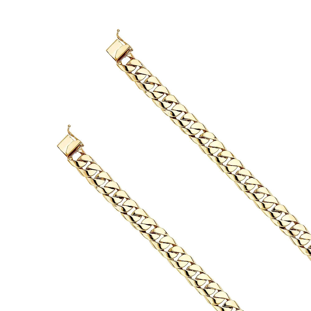 14k Yellow Gold Cuban Link Bracelet - 8.5" | Elegant 14KY Gold Chain Bracelets for Men and Female | Weight 35.4 | Men’s Jewelry for Gift