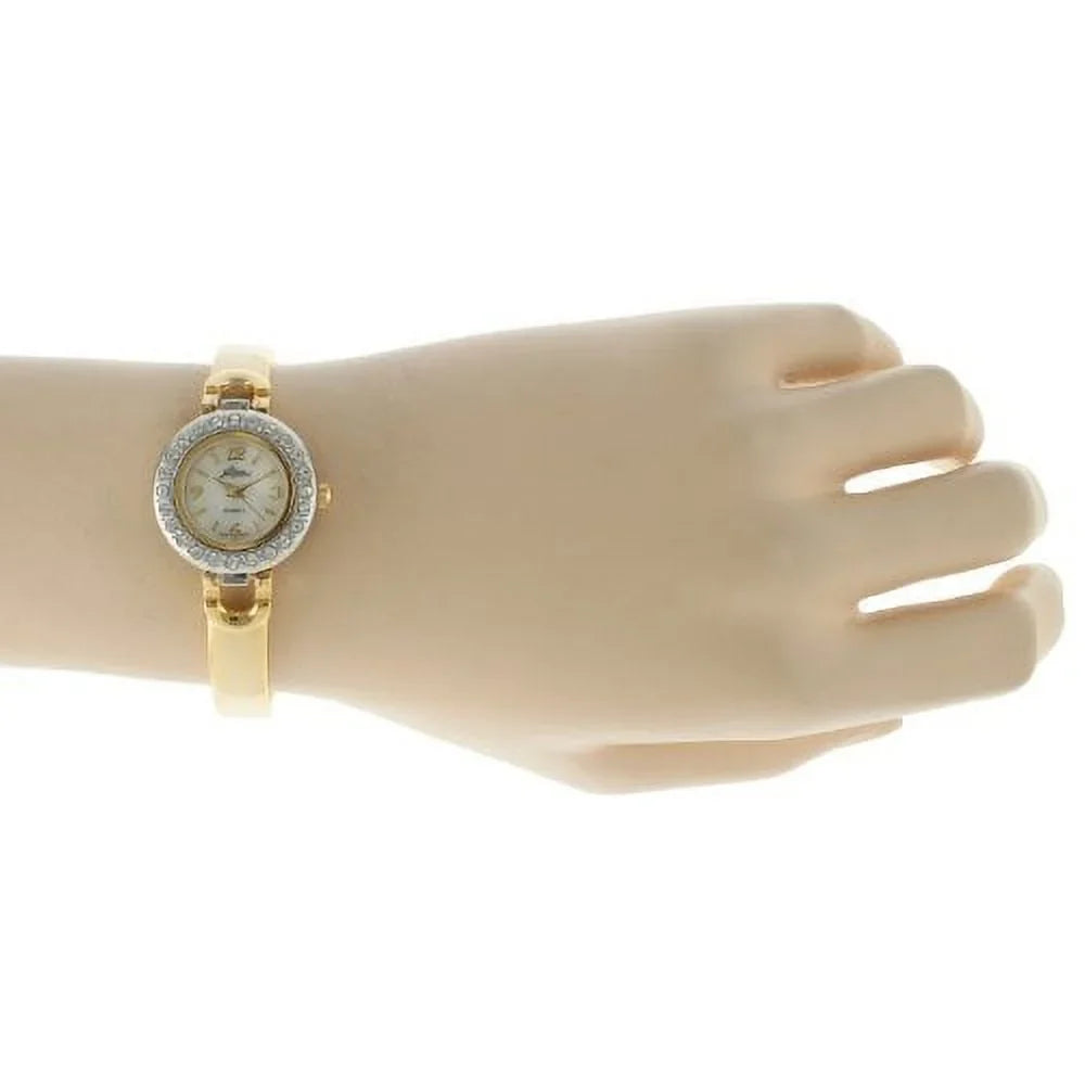ST3 Female Gold-Tone Half Bangle Gift Set Watch
