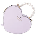 Kate Spade Love Shack Pearl Crossbody Purse Lilac Moonlight Leather Heart KF516