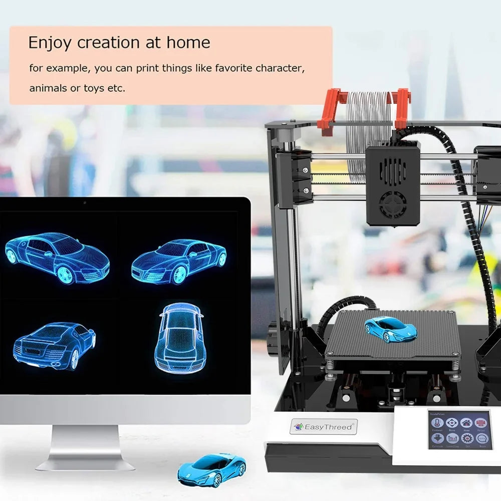 EasyThreed 3D Proportion Removable With 100x100x100mm/4x4x4inches 3d Printer Print Fit Removable With With Tf K6 Plus Tf Comes With Removable With With Printer Hine Mewmewcat Mizuh Buzhi