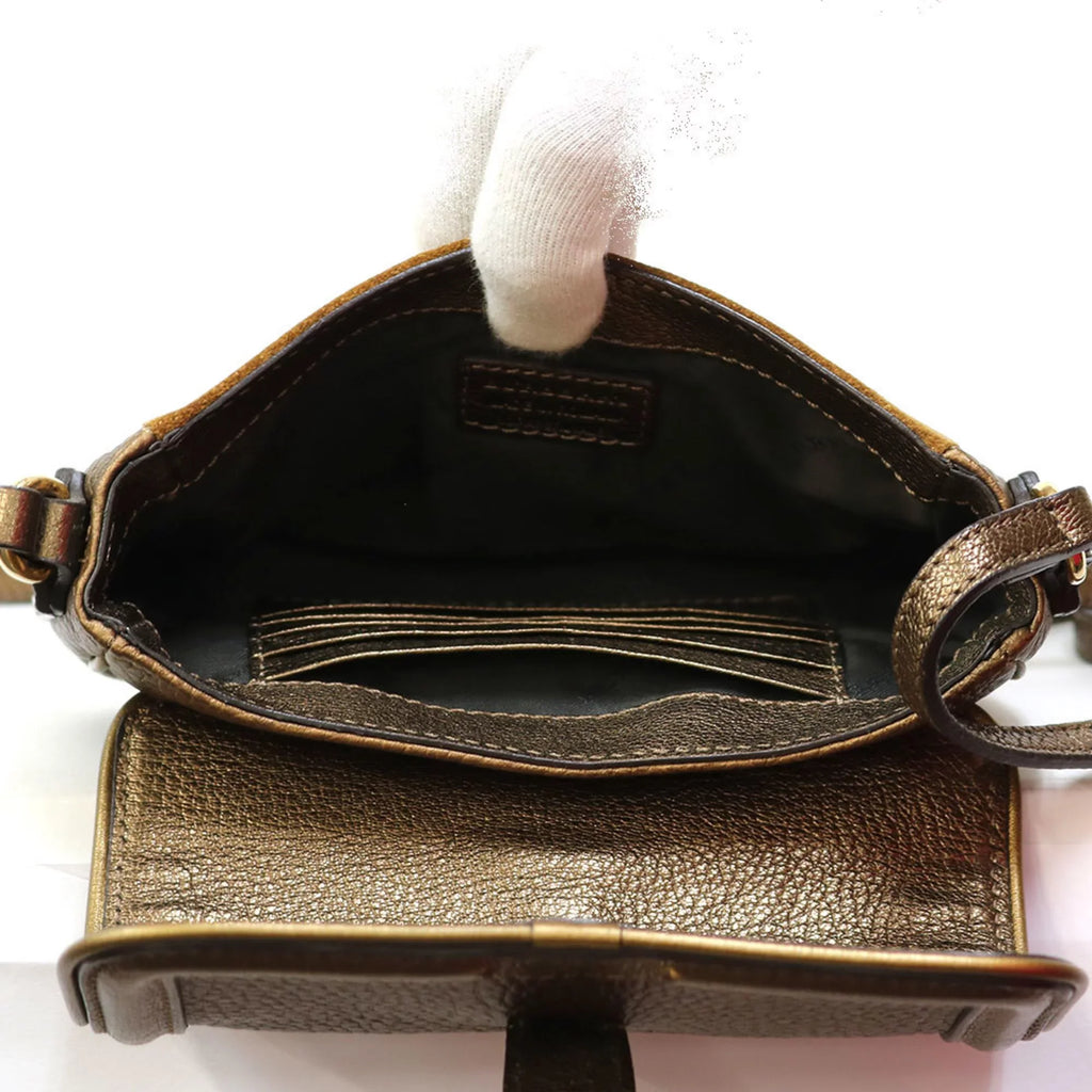 Pre-Owned BURBERRY Shoulder Bag Brown Ladies Men's (Fair)