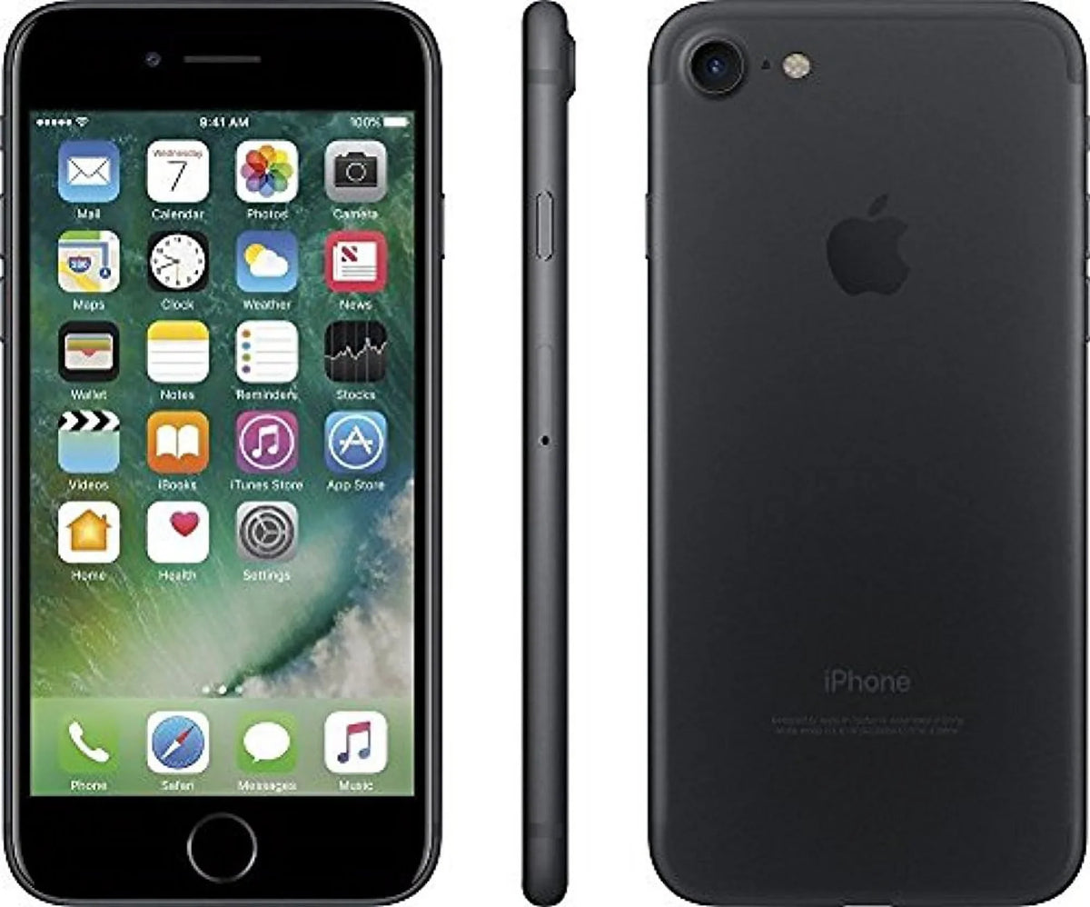 Crimson AT&T Apple iPhone 7 32GB, Black (Refurbished)