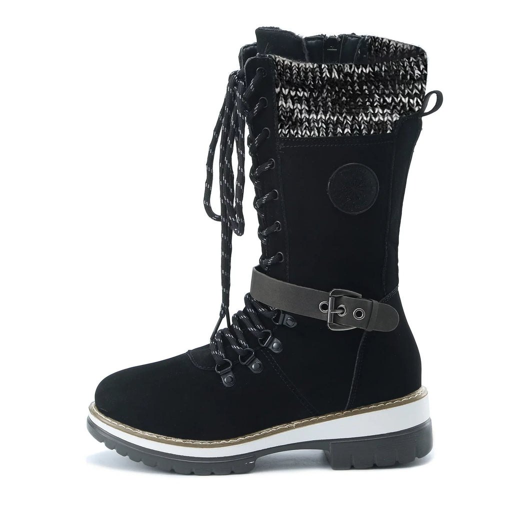 Ladies Proportion 8 Hiking Boots Boots For Feminine Snow Boots Durable Outdoor Thermal Winter Mid Calf Boots Warm Boots