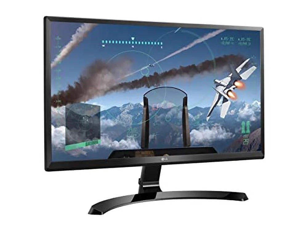 LG 24UD58-B Monitor 24" 4K Ultrafine (3840 x 2160) IPS Display, FreeSync, On-Screen Control, Screen Split 2.0, Game Mode, Black Stabilizer - Black