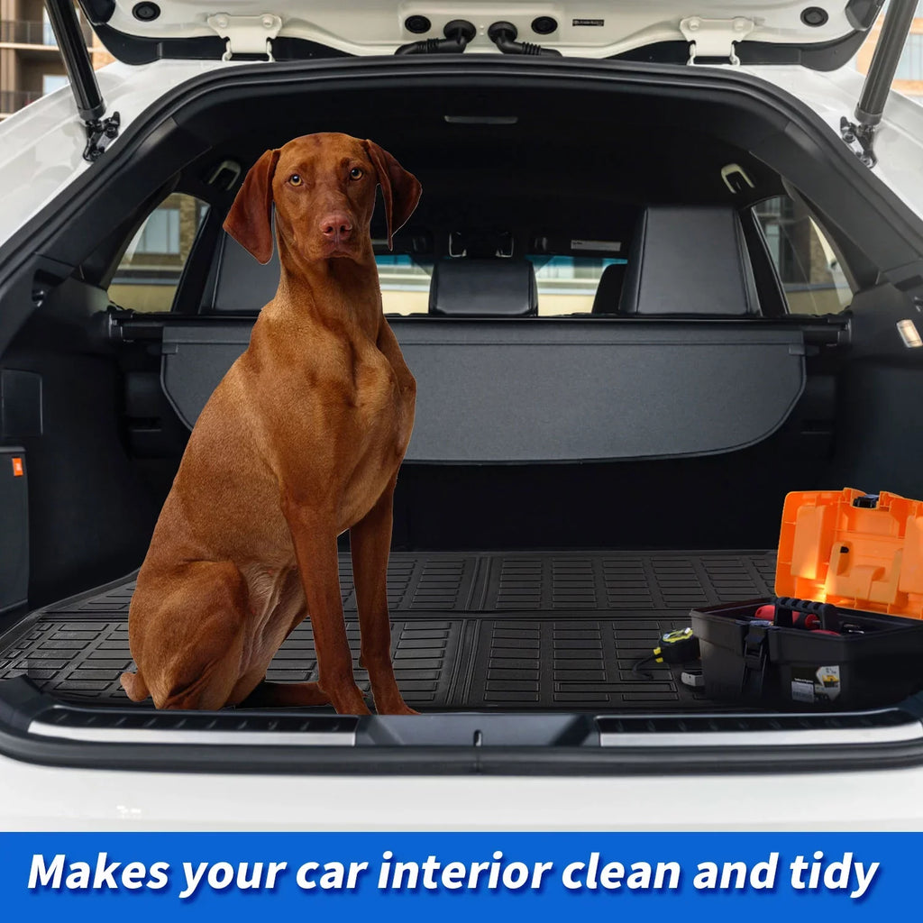 Cargo Liner Fit 2020 Tesla Model Y 7-Seat All Weather Rear Trunk Cover Cargo Tray Floor Mat for Tesla Model Y 2020 SUV Accessory , Black