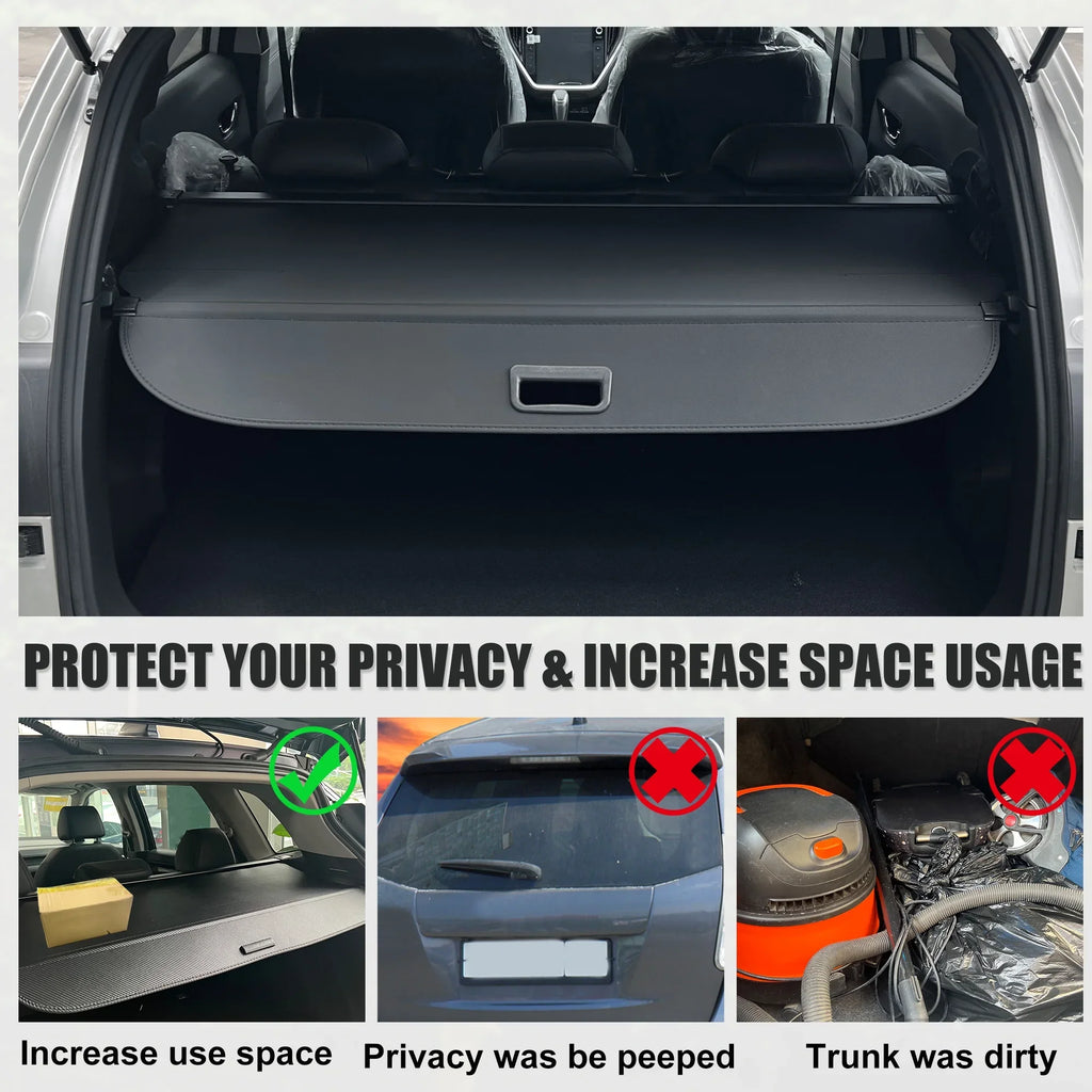 Unique Bargains Retractable Cargo Cover for Subaru Outback 2010-2015 Waterproof Non Slip SUV Rear Trunk Shielding