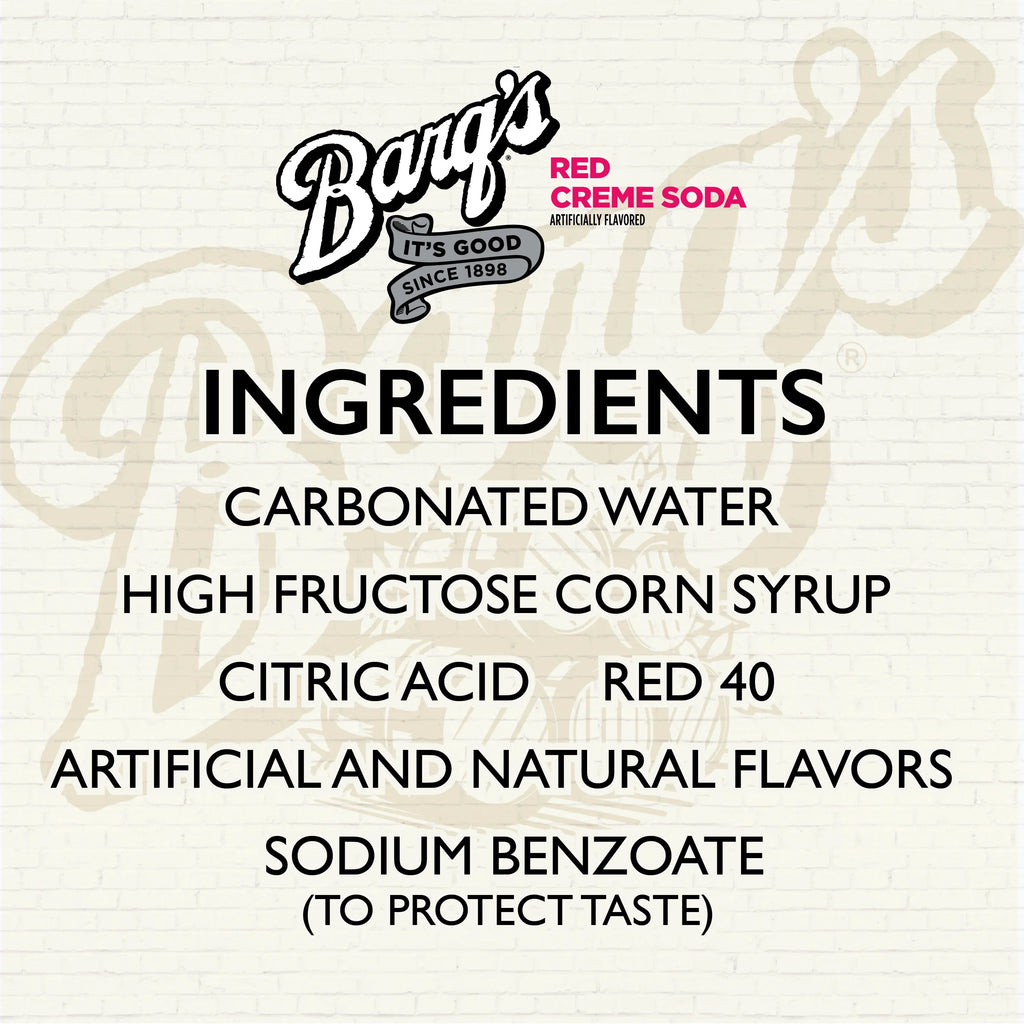 Barq's Burgundy Creme Soda Pop, 12 fl oz, 12 Pack Cans