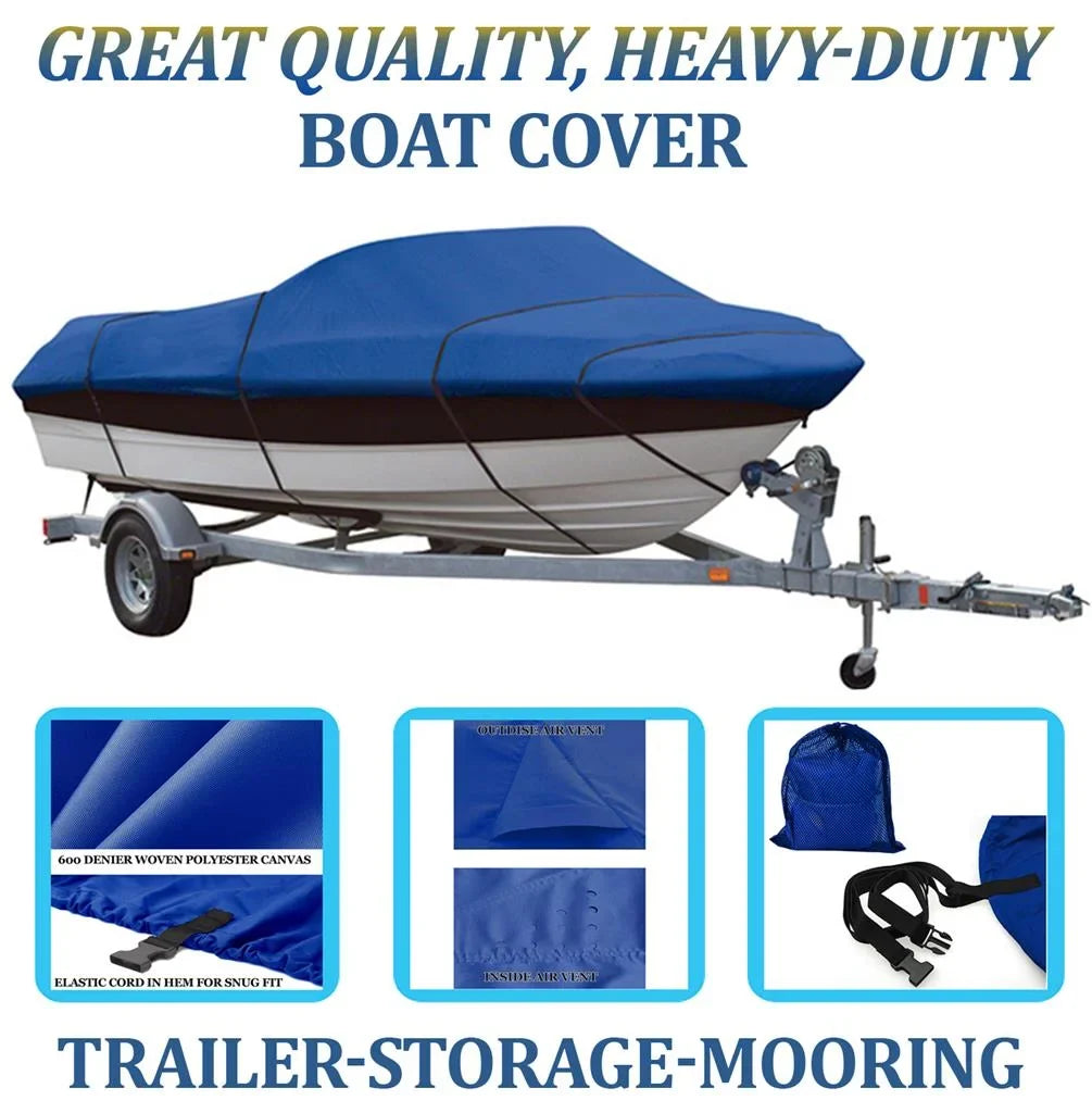 BLUE, GREAT QUALITY BOAT COVER Compatible for Sea Ray 230 Bow Rider 1994 -2003 2004 2005 2006 2007 2008 2009 2010