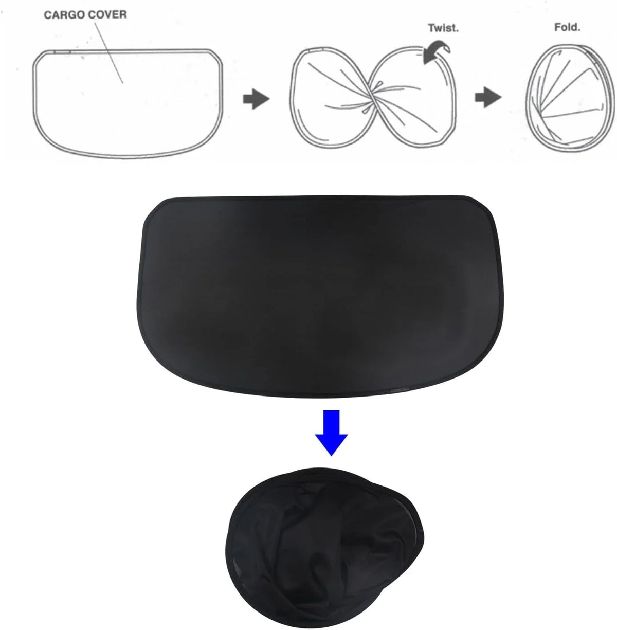 Fit 2023 2024 Honda HR-V Soft Mesh Cargo Cover for Honda HR-V 2023-2024 Suv Accessory Black Rear Trunk Shade Privacy OE Style