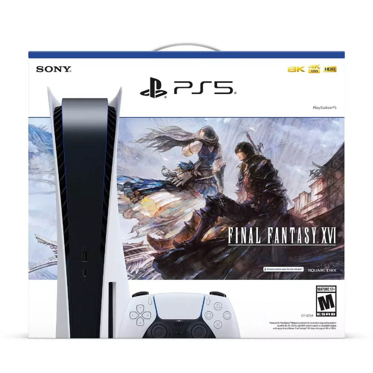 Burgundy Sony CFI-1115B PlayStation 5 Console Final Fantasy XVI Bundle (Refurbished)