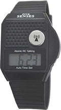 Five Senses English Atomic Talking Watch Easy to use for Seniors Blind Men Ladies Loud Talking Sound Clock for Visually Scarlet - Model 1026 - Plastic Band