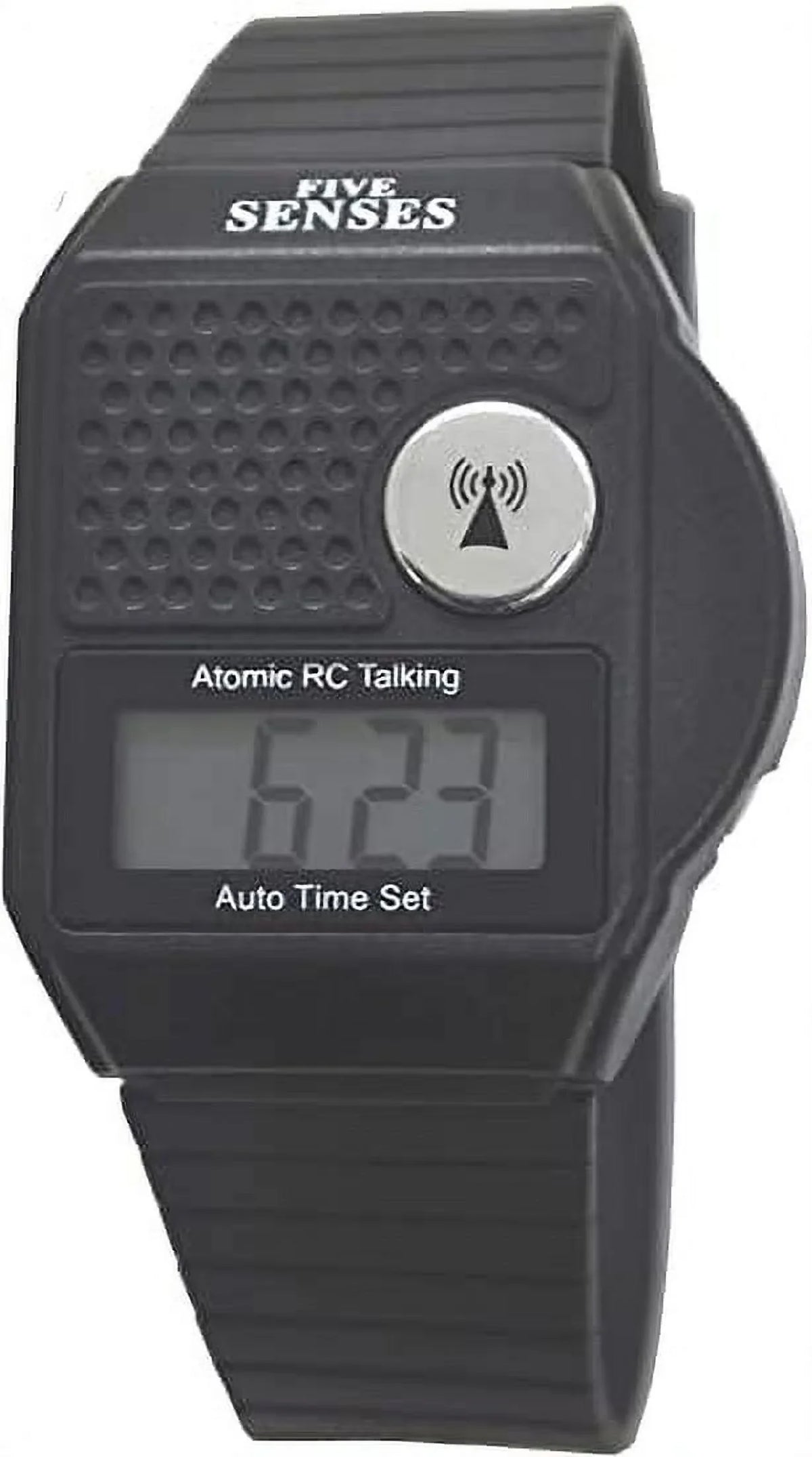 Five Senses English Atomic Talking Watch Easy to use for Seniors Blind Men Ladies Loud Talking Sound Clock for Visually Scarlet - Model 1026 - Plastic Band