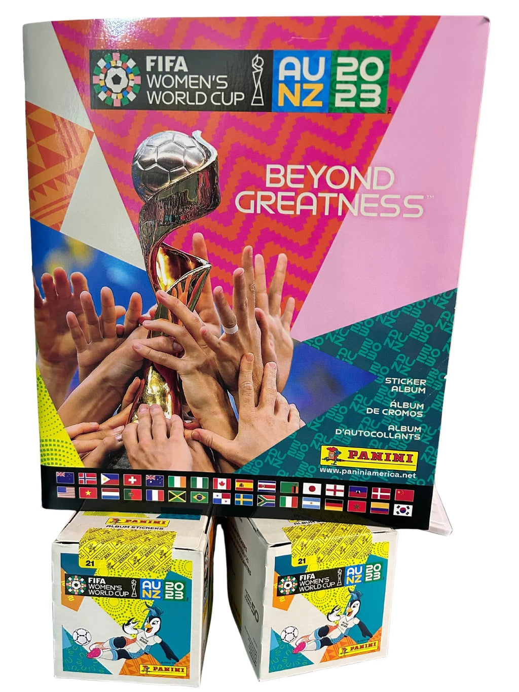 Panini FIFA Female World Cup 2023 Soft Cover Album with 2 Stickers Boxes - USA Version