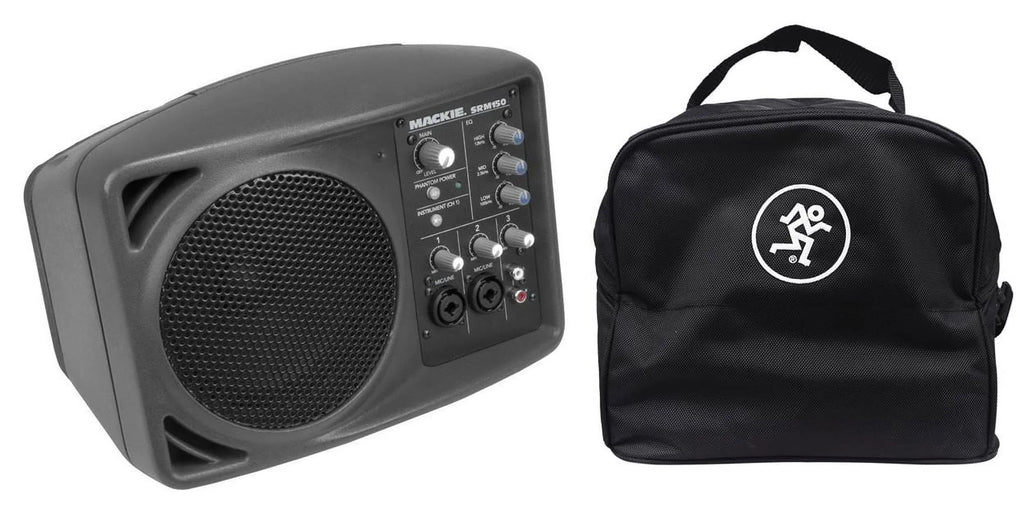 New Mackie SRM150 Ruby Active PA Monitor Speaker + SRM-150 Travel Bag