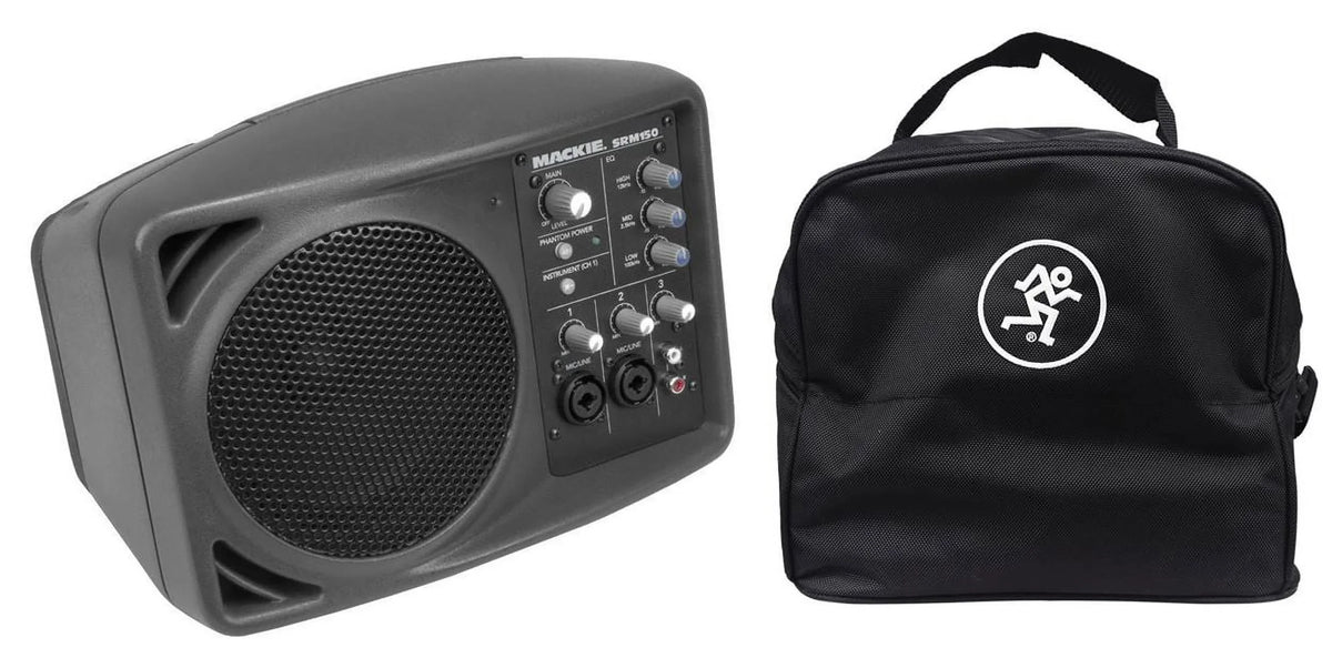 New Mackie SRM150 Ruby Active PA Monitor Speaker + SRM-150 Travel Bag