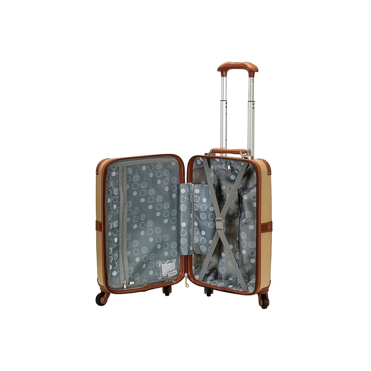 Rockland Luggage Stage Coach Hardside Rolling Trunk, F2291