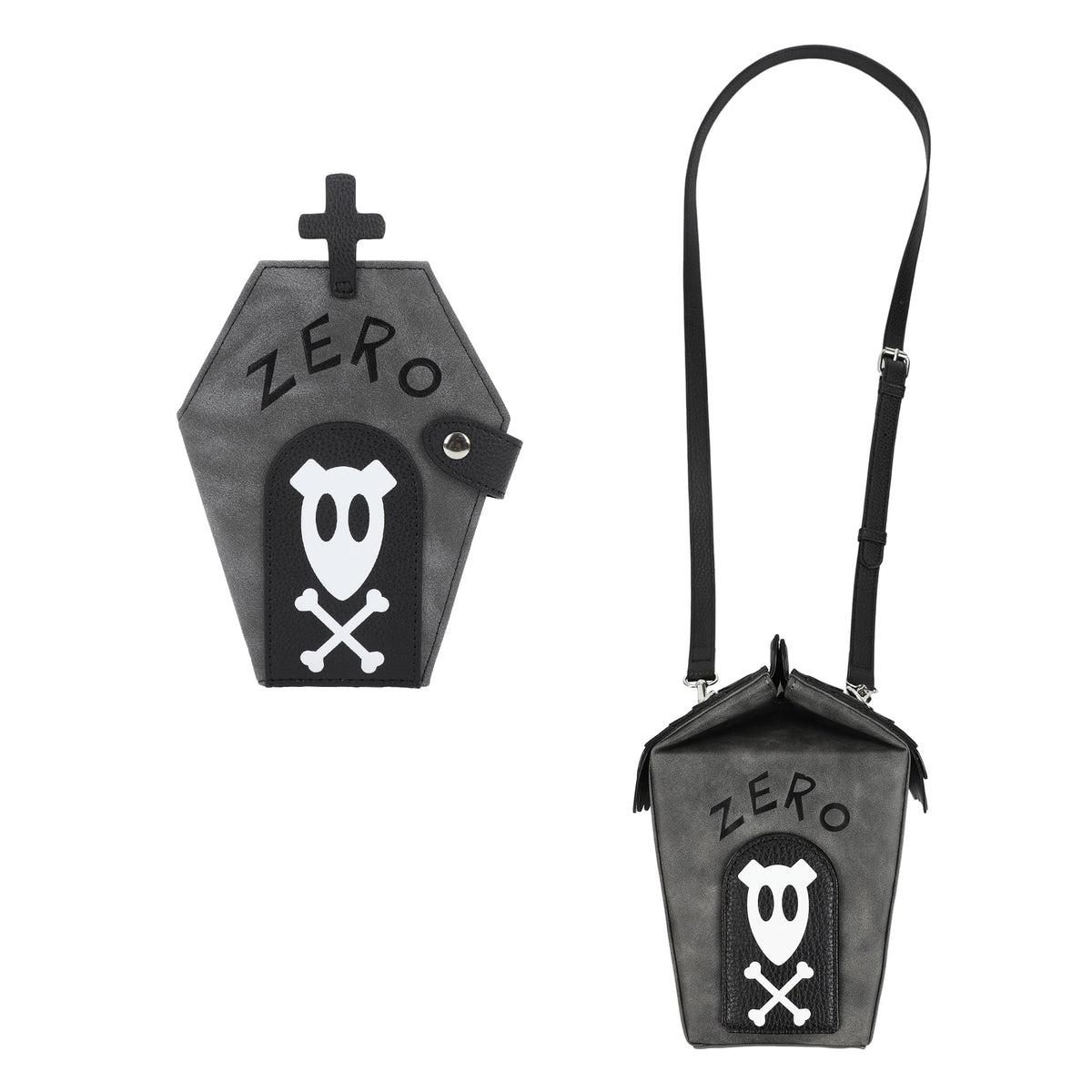 Nightmare Before Christmas Zero Dog House Feminine Novelty Crossbody Bag and Novelty Tombstone Wallet Gift Set