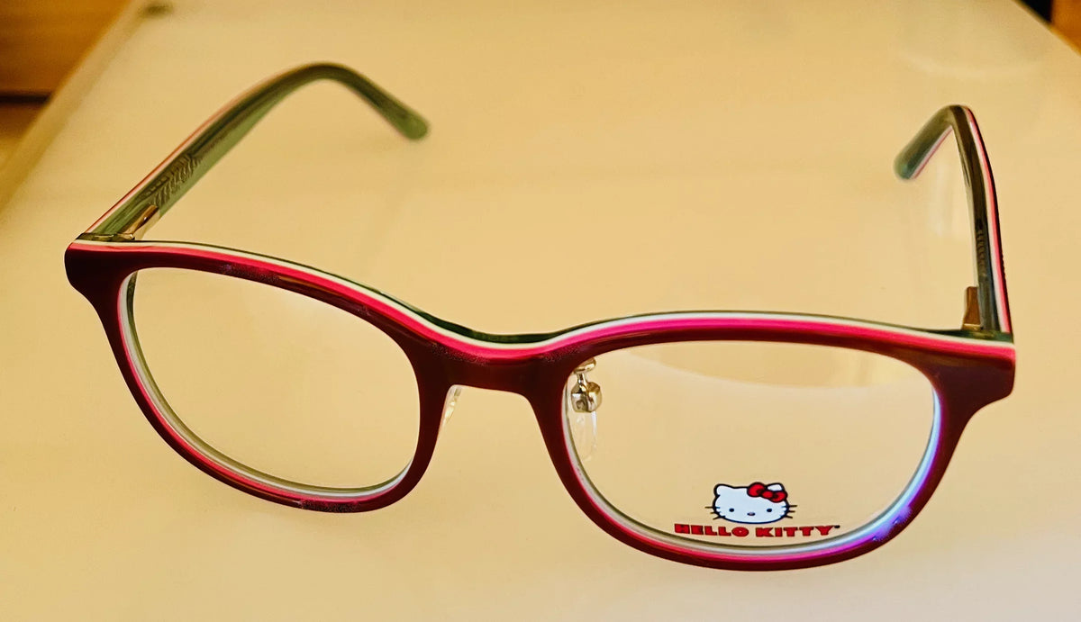 Hello Kitty Girls Crimson Soft Rectangle Plastic Eyewear Frame 285 45mm