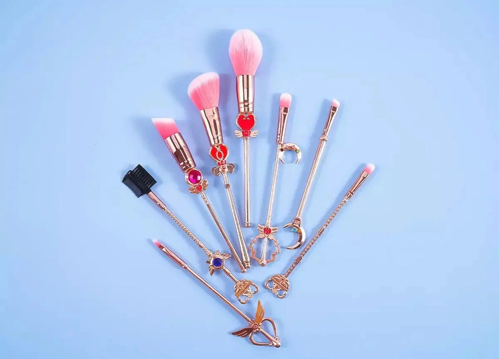 Magenta Sakura Sailor Moon Anime Makeup Brush Set