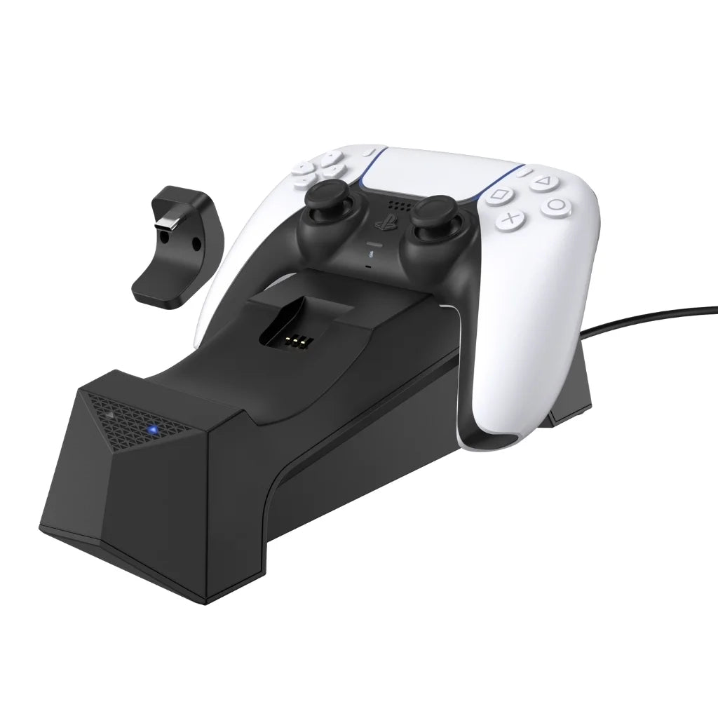 Sony Playstation 5 Disc Version (Sony PS5 Disc) with Extra Nova Blush Controller, Black PULSE 3D Headset and Dual Charging Station Bundle