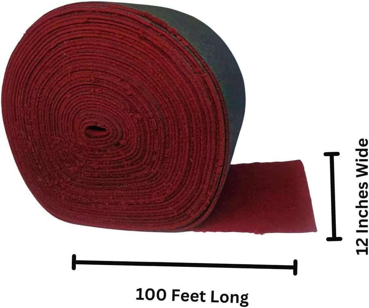 Carpet by the Foote 1 Roll 12 inches X 100 feet 20 Ounces UV stabilized Polypropylene Real Tufted Carpet VIP Ruby Boat Trailer Bunk Carpet.