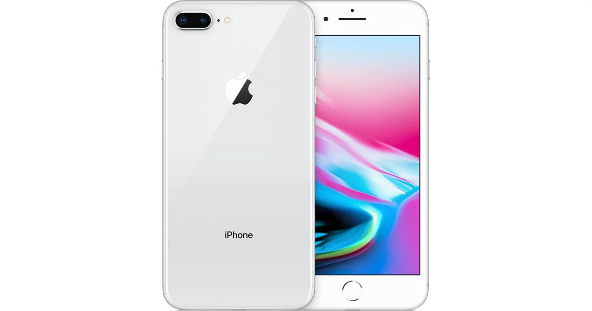 Burgundy Apple iPhone 8 Plus 64GB, Silver - Locked Straight Talk/TracFone (Refurbished)