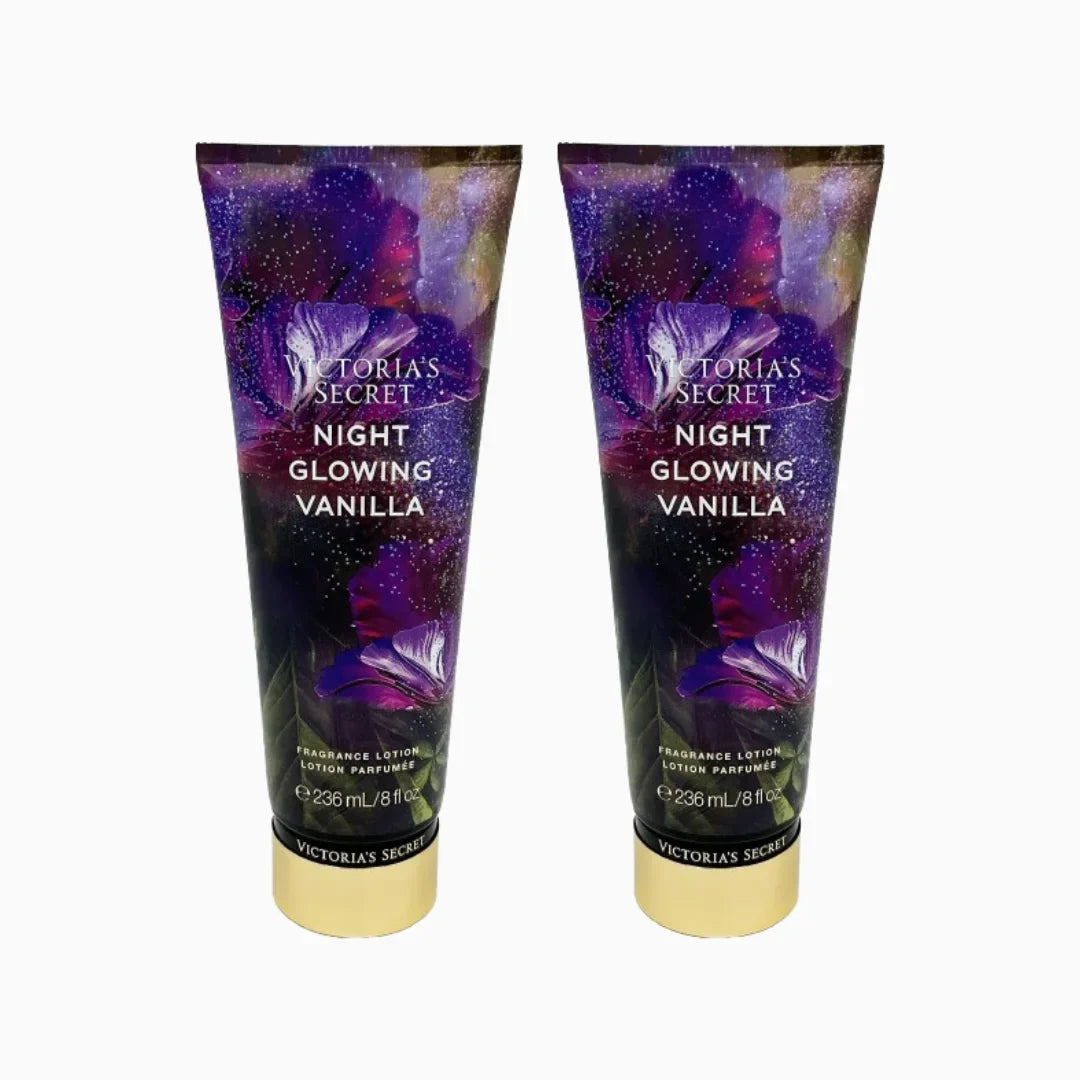 Victoria's Secret Night Glowing Vanilla Body Lotion (Pack Of 2)
