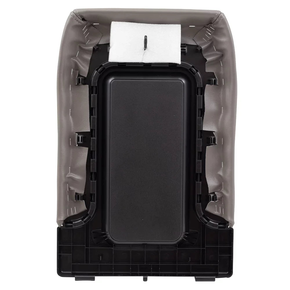 Brock Replacement Gray Center Console Lid Repair Kit Compatible with 2001-2006 Silverado Sierra Pickup Truck Tahoe Yukon & XL 19127365