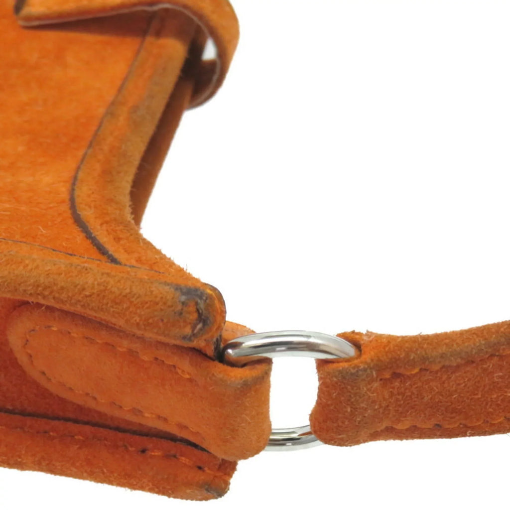 Pre-Owned Hermes Evelyn TPM Dobris Orange Shoulder Bag □ H Engraved 0069HERMES (Fair)