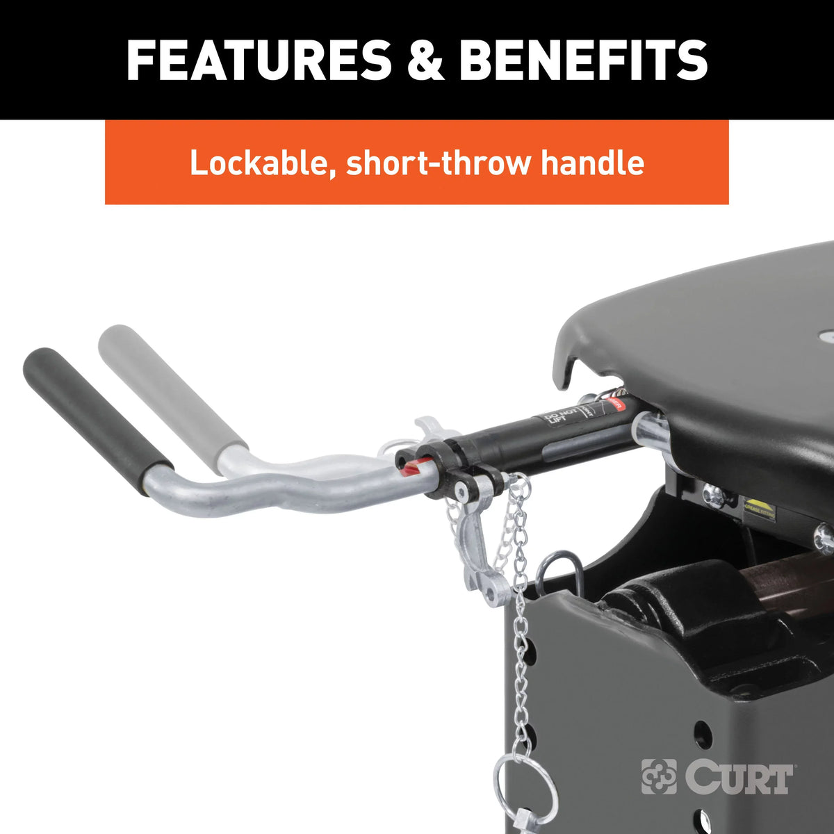 CURT 16265 Q25 5th Wheel Hitch, 25,000 lbs
