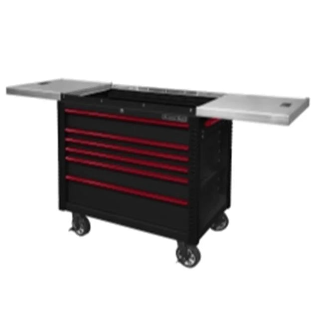 41 in. 6 Drawer Slide Top Tool Cart - Ruby