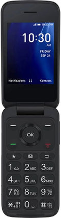 Burgundy Alcatel Go Flip 4 4056W 4GB (T-Mobile only) Flip Phone - For Senior Easy Use (Refurbished)