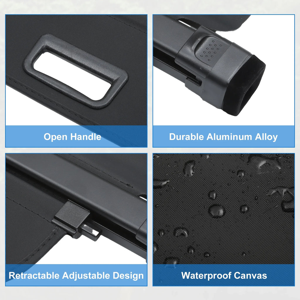 Unique Bargains Retractable Cargo Cover for Subaru Outback 2010-2015 Waterproof Non Slip SUV Rear Trunk Shielding