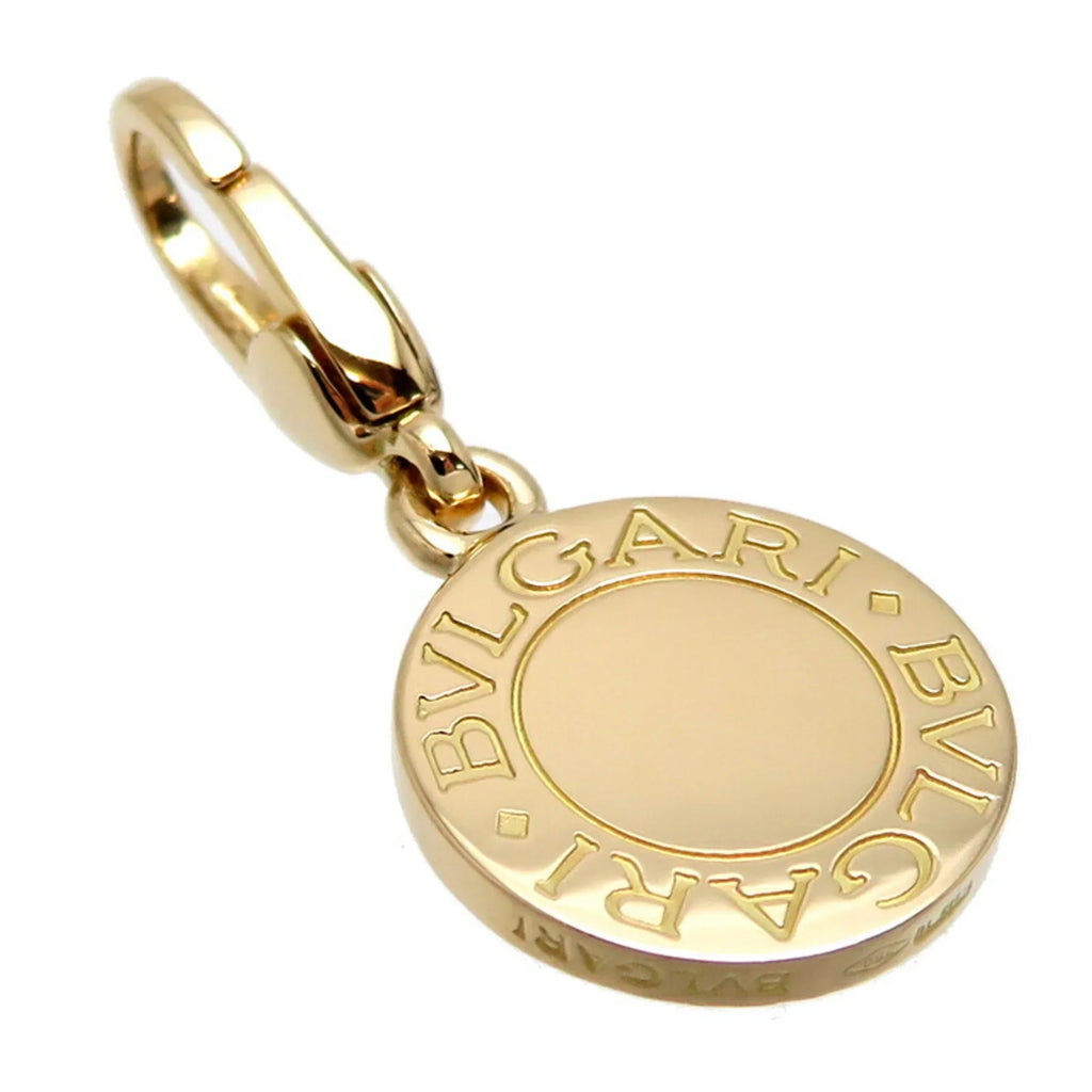 Pre-Owned BVLGARI Female and Men's Charm 750 Yellow Gold (Good)