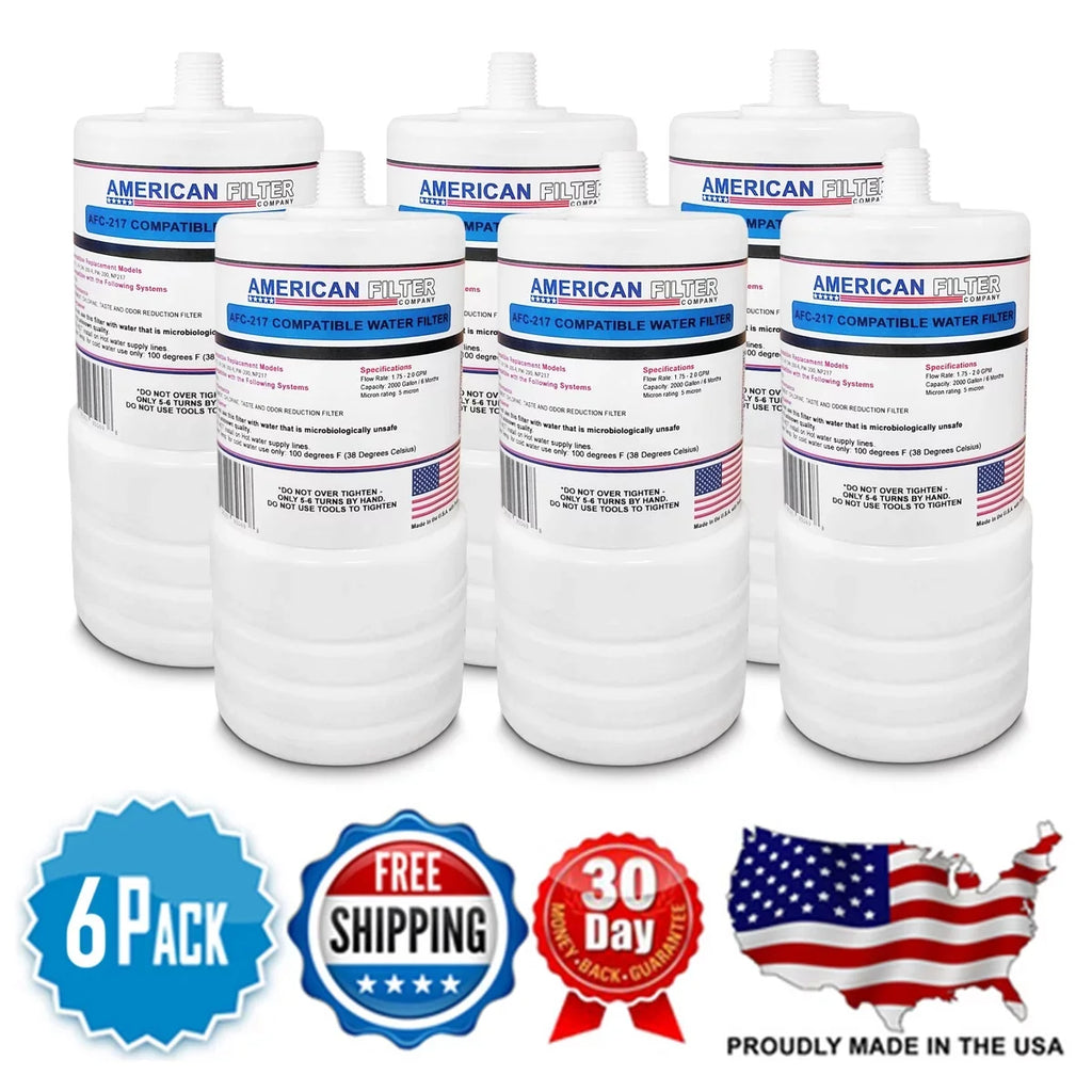 AFC Brand , Water Filter Cartridge , Model # AFC-APH-217 , Compatible with 3M® 46290-20 - 6 Pack - Made in U.S.A.