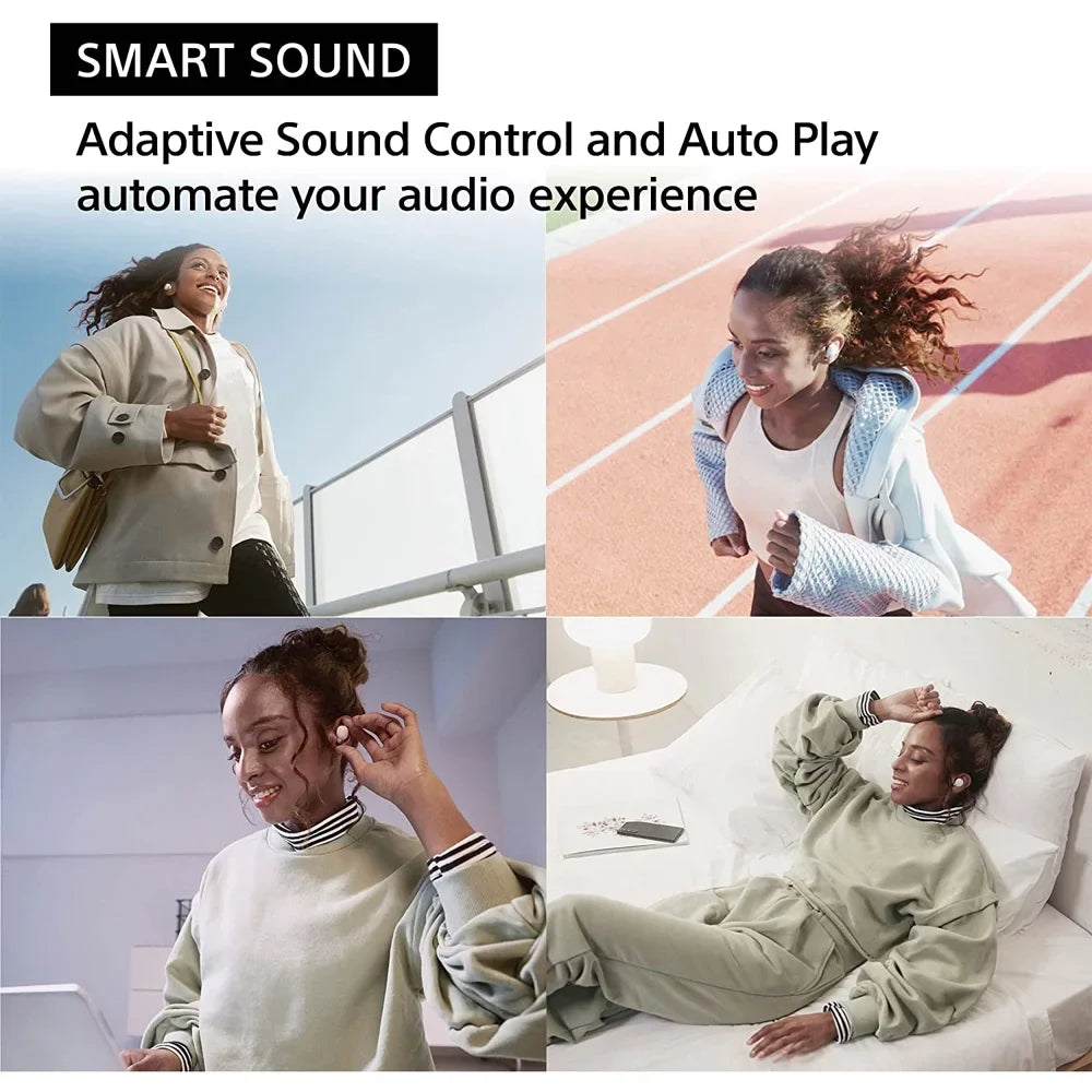 Sony WFLS900N/B LinkBuds S Truly Wireless Noise Canceling Earbuds (Black) Bundle with Bundle with Deco Gear Portable Charger