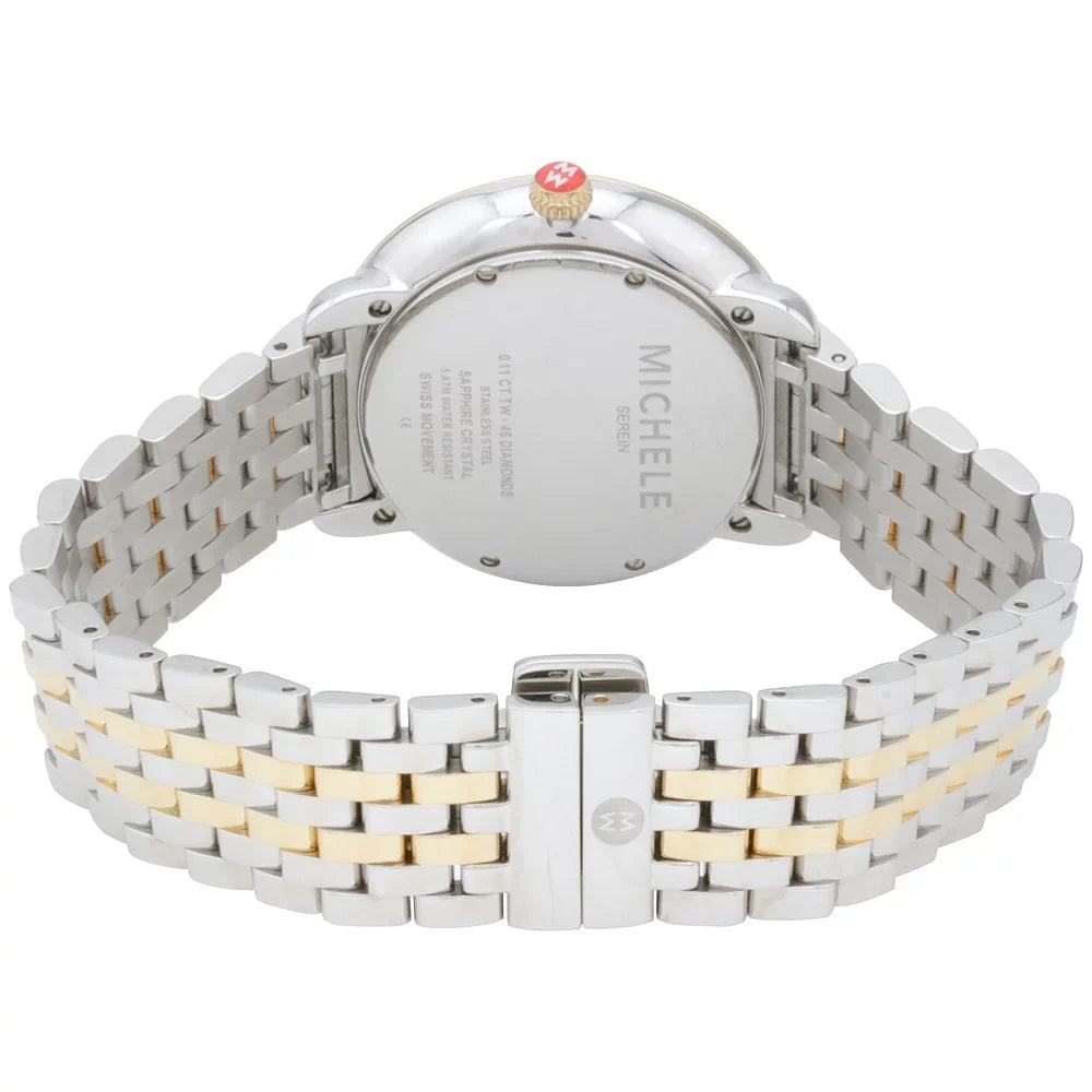 Michele Serein Mid 46 Diamonds Mother of Pearl 2-Tone Ladies Watch MWW21B000015