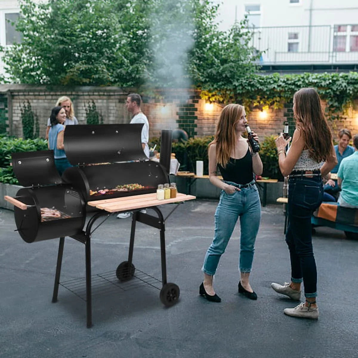 Mother's Day Sales - 45-INCH BACKYARD ZOKOP COOKER SMOKER
