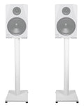 Pair Rockville RS29W 29" Steel Studio Monitor Recording Studio Stands in White